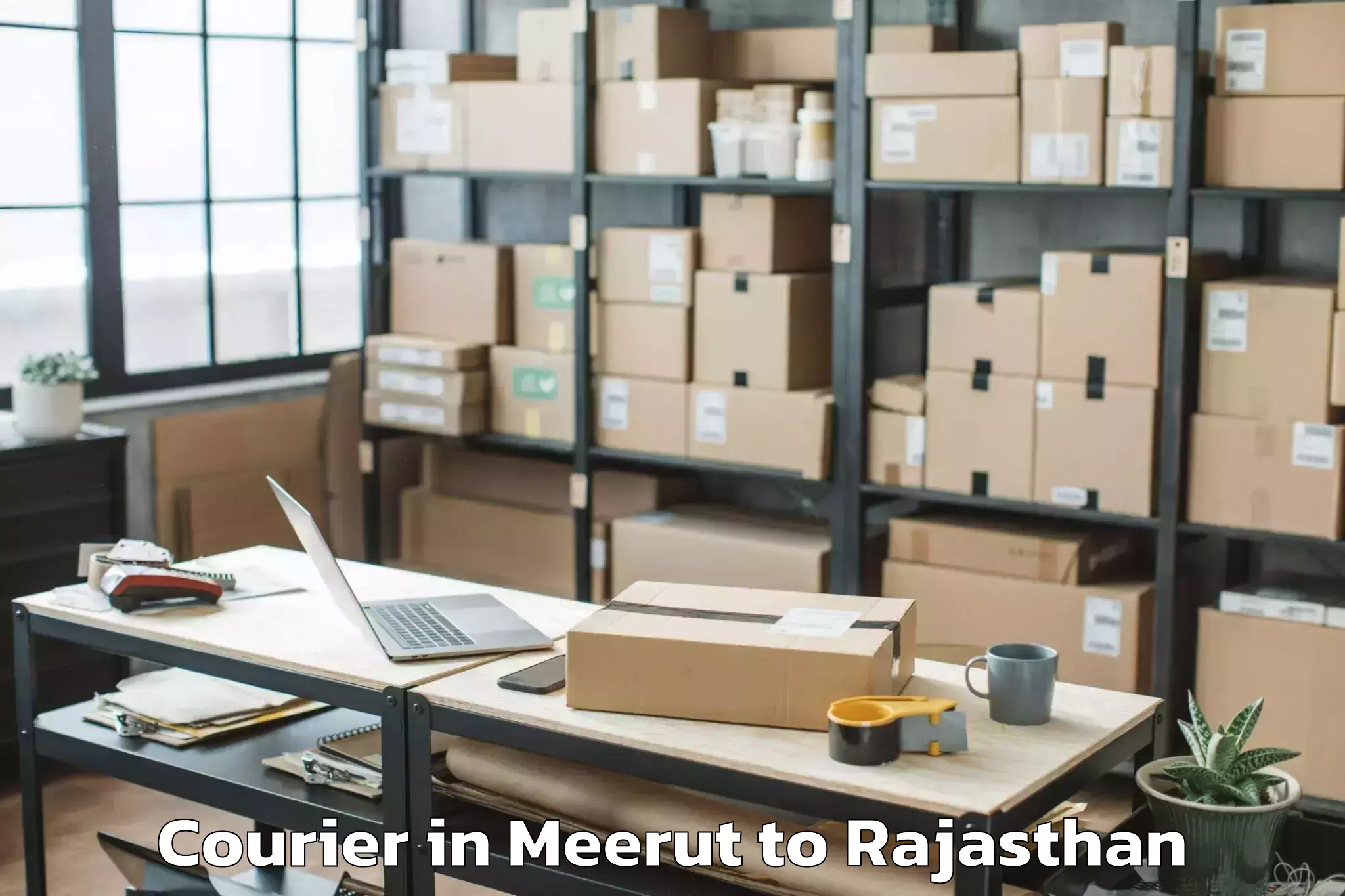 Get Meerut to Kherli Courier